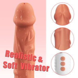 DANKIS Realistic G-spot Vibrator, Dildos Adult Sex Toys with 10 Vibration Modes, Pleasure Toys for Women Clitoral Vagina & Anal