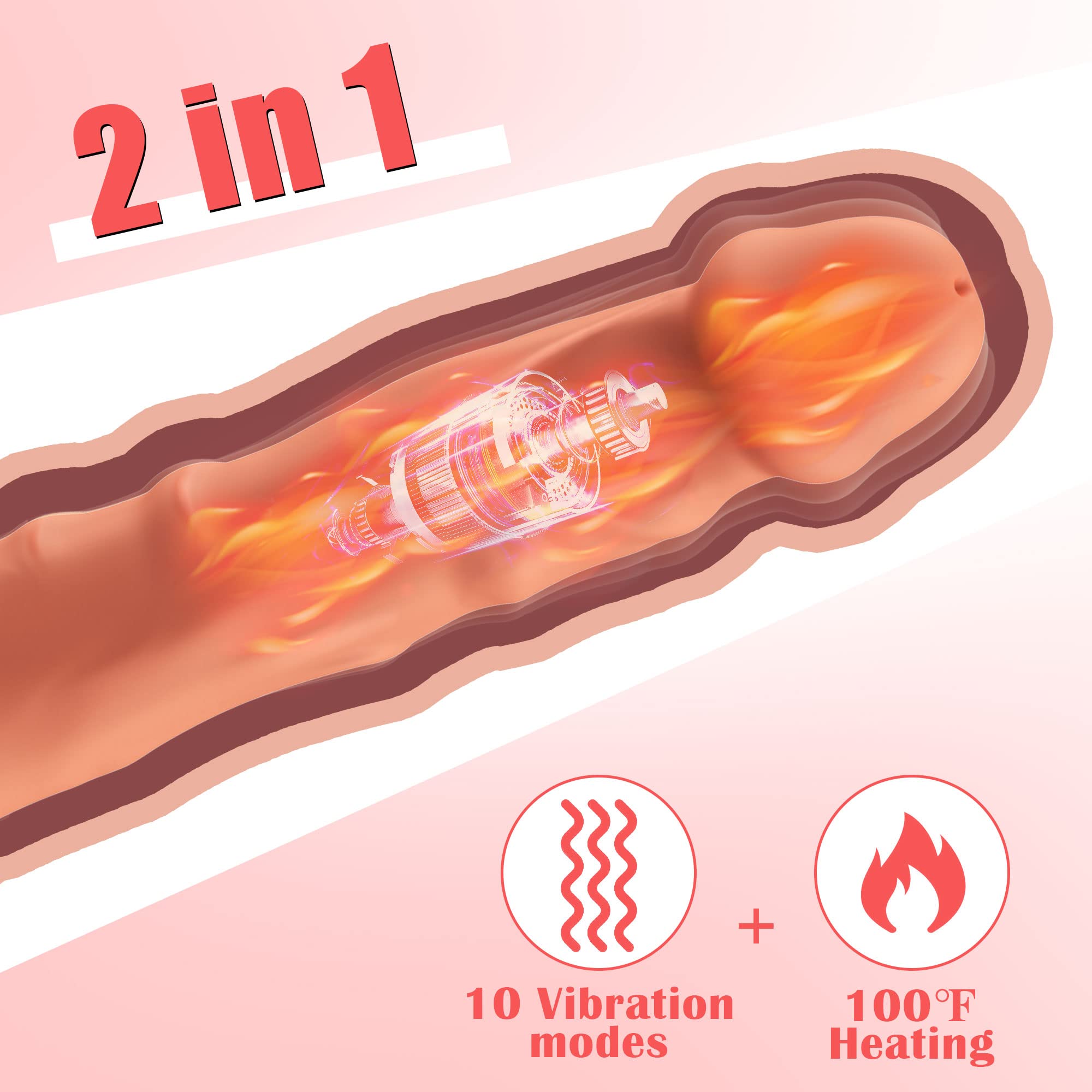 DANKIS Realistic G-spot Vibrator, Dildos Adult Sex Toys with 10 Vibration Modes, Pleasure Toys for Women Clitoral Vagina & Anal