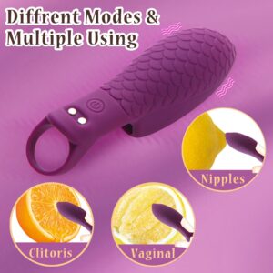 Finger Vibrator Adult Sex Toys | 10 Intensive Clitoral Vibrators | Portable Travel Small | Personal Anal Nipple G Spot Sexual Pleasure Masturbators for Women Men | Mini Rechargeable Bullet Vibes