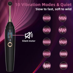 Adult Toys Secret Pen Vibrator Wand Sexual Pleasure Tools for Women with 10 Modes, Adult Toy Couples Sex Toys Female Vibrater Sexy Toys, Adult Sex Toys Nipple Clitoralis Stimulator for Women