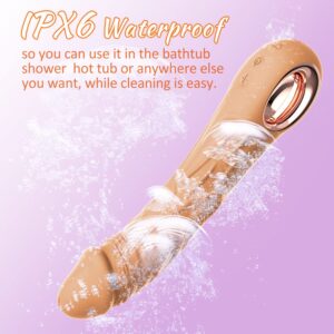 Nosakki Realistic Vibrator Dildo for Women, Sex Toys Clitoris G Spot Anal Stimulator with 10 Powerful Vibration Mode, Waterproof Powerful Vibrator for Couples