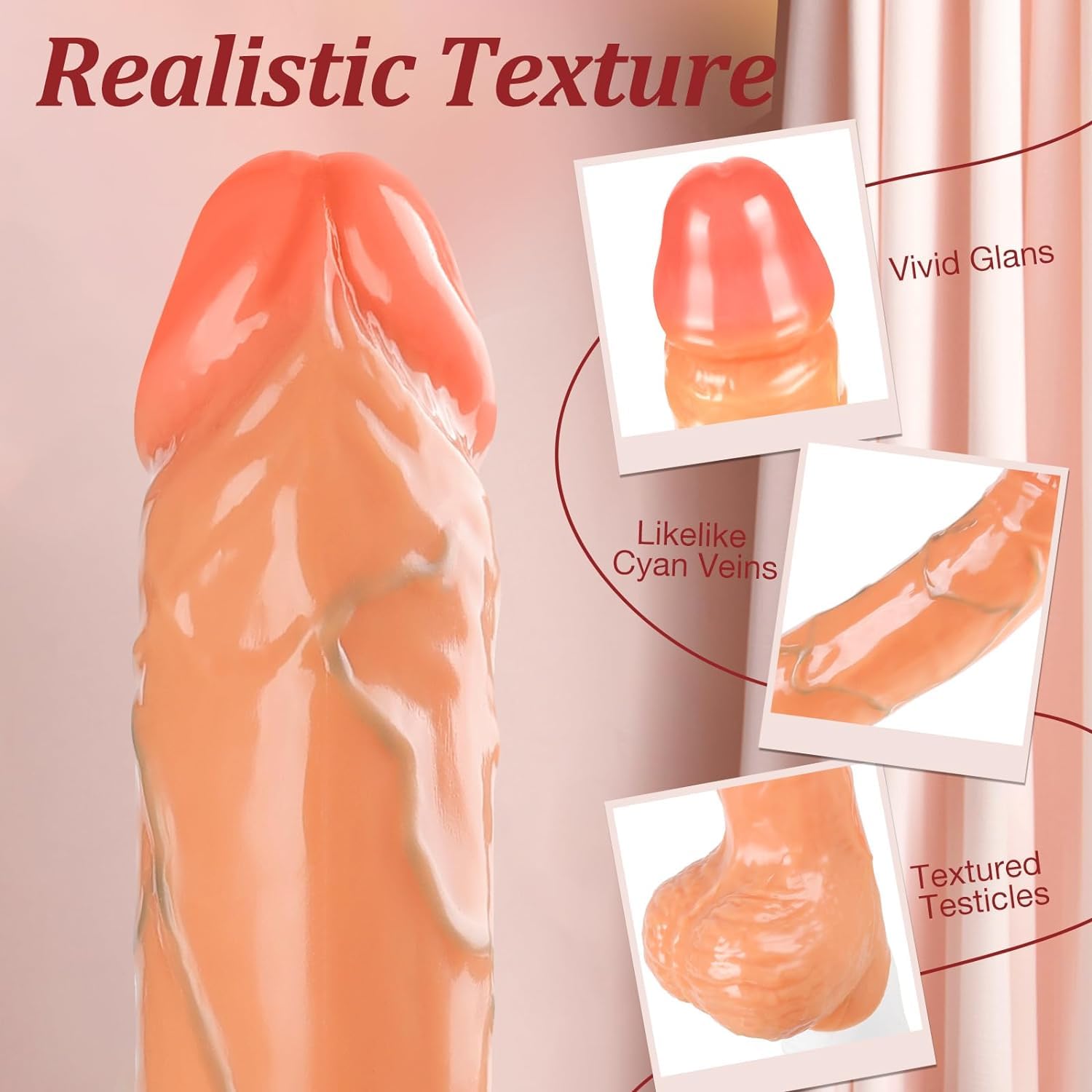 Sex Machine Realistic Thrusting Dildo for Women with 10 Thrusting & Vibrating Modes, Remote Control Adult Toys & Games for G Spot Clitoral Anal Stimulation, Silicone Vibrator for Men and Couples