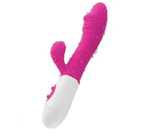 g spot vibrator. rabbit vibrator - women's g - spot & clitoral stimulator silicone soft vibrating dildo massager with 7 modes. adult sex toy fo rabbit vibrator for women.