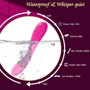 G Spot Rose Rabbit Vibrator Women Sex Toys, One-Burst Powerful Clit Vibrating Toy with 7 Vibration Modes for Couple Pleasure, Clitoral Stimulator Wand Adult Dildos Toys Anal Vibrators