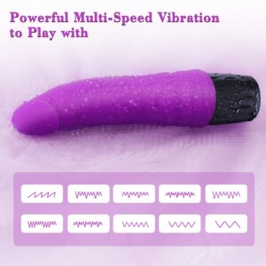 Quiet Dildo Sex Toys for Women - Beginner Vibrator Adult Toys for Female Pleasure, Hafobok G Spot Vibrator Dildos, Soft Silicone Realistic Dildo for Men, Fake Penis, Juguetes Sexuales Consoladores