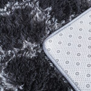 Poboton 2X3 Grey Carpet for Living Room Soft Luxury Bedroom Large Fluffy Plush Area Rug Shaggy Big Comfy Carpet