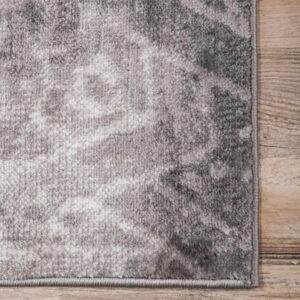 Unique Loom Sofia Collection Area Rug - Rainier (8' x 10' Rectangle, Dark Gray/ Gray)