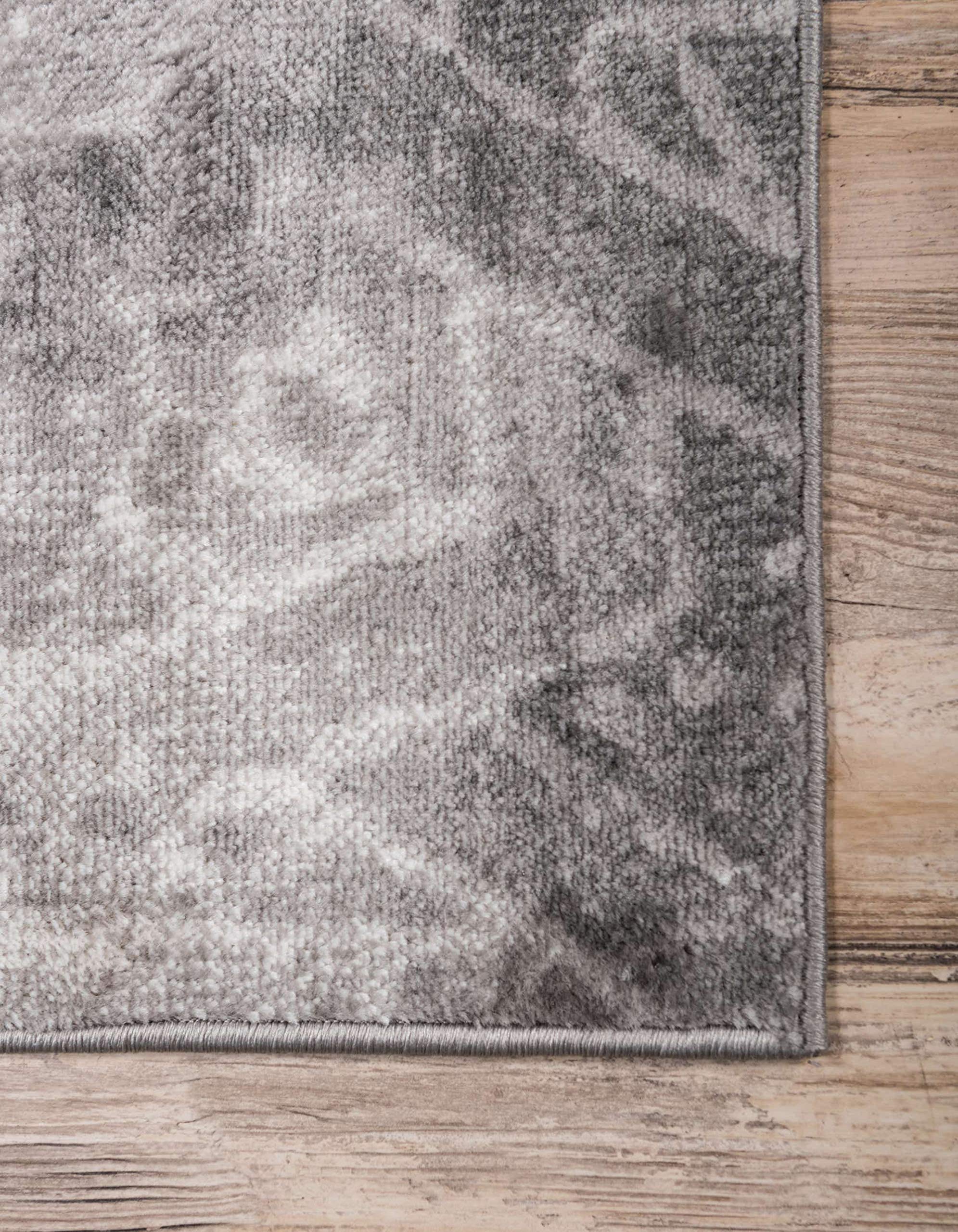 Unique Loom Sofia Collection Area Rug - Rainier (8' x 10' Rectangle, Dark Gray/ Gray)