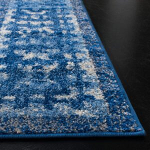 SAFAVIEH Adirondack Collection Area Rug - 10' x 14', Light Blue & Dark Blue, Distressed Design, Non-Shedding & Easy Care, Ideal for High Traffic Areas in Living Room, Bedroom (ADR110F)