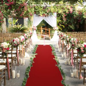 Shots O' Clock Red Carpet Floor Runner 15ft Hollywood Party Decoration Fabric 70 GSM (50FT)