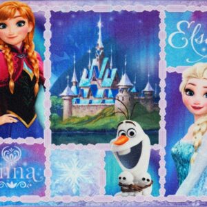 Gertmenian Kids Playroom & Game Room Carpet | Disney Frozen Olaf & Anna Childrens Rug | Kids Novelty Home Decor, Perfect Area Rug for Boys & Girls Playroom, Bedroom | 5x7 Standard, Blue, 46907