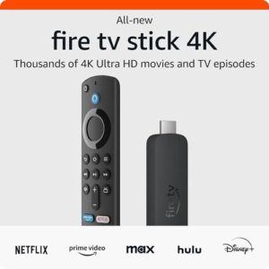 Amazon Fire TV Stick 4K streaming device, more than 1.5 million movies and TV episodes, supports Wi-Fi 6, watch free & live TV