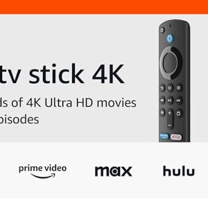 Amazon Fire TV Stick 4K streaming device, more than 1.5 million movies and TV episodes, supports Wi-Fi 6, watch free & live TV