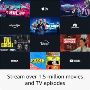 Amazon Fire TV Stick 4K streaming device, more than 1.5 million movies and TV episodes, supports Wi-Fi 6, watch free & live TV