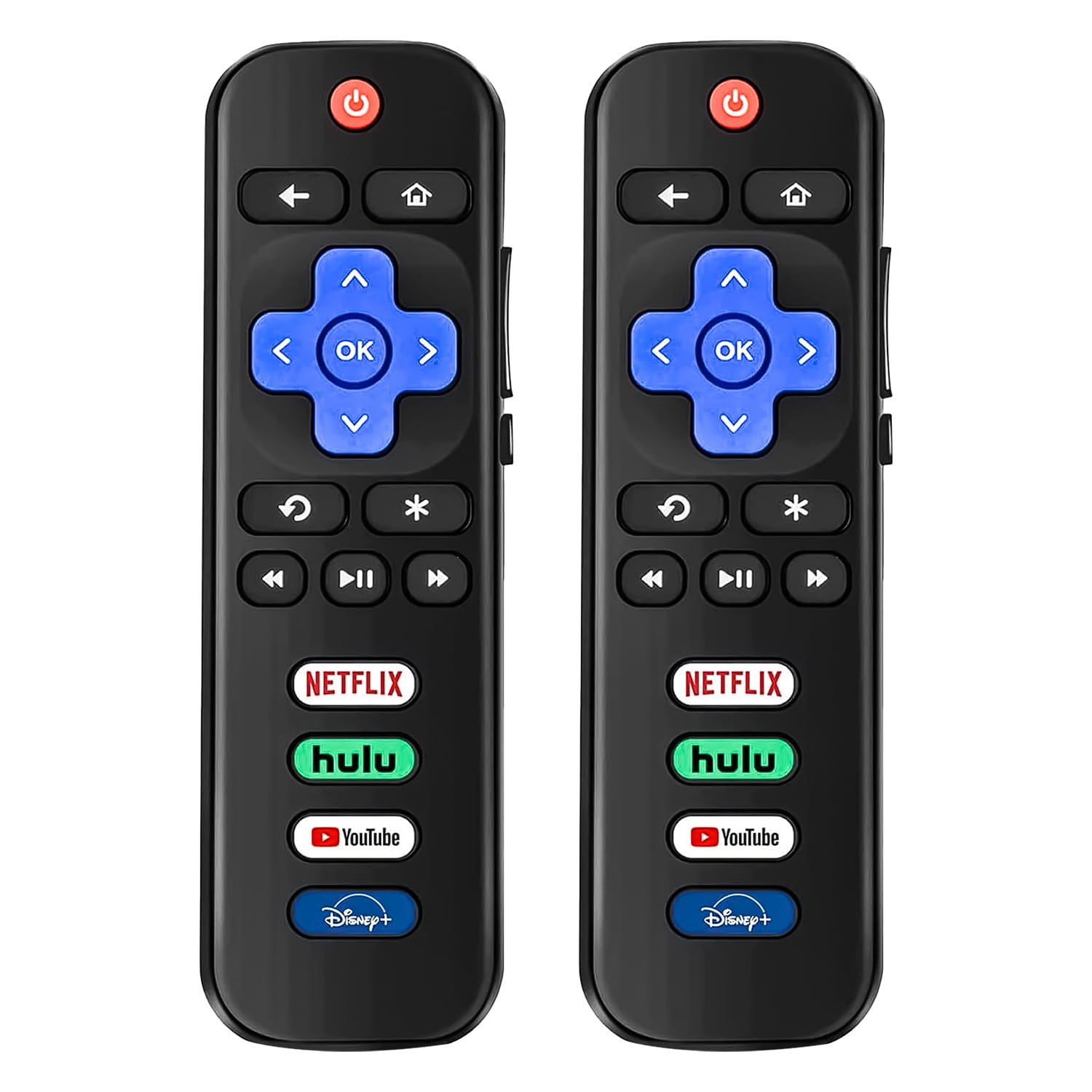 Replacement Roku TV Remote Control Works with All Roku buitl-in LG/TCL/Hisense/Insignia/Philips/Haier/Onn/Element/Sanyo TV, 【Not for Roku Stick and Box】