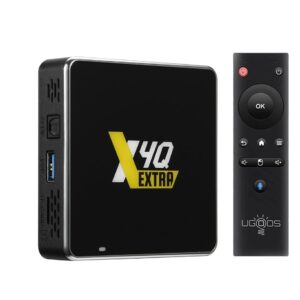 X4Q Extra TV Box Android 11 4GB RAM 128GB ROM Amlogic S905X4-J 2.4G/5G Dual WiFi BT5.1 USB 3.0 Ethernet 1000M Support AV1 H.265 4K HDR Set Top tv Box