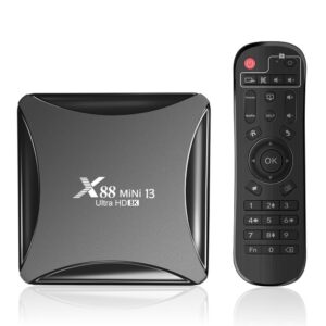 android 13.0 tv box,x88 mini 13 4gb ram 64gb rom rk3528 quad-core wifi 2.4g/5.8ghz 8k hdr10+ ultra hd usb smart home player