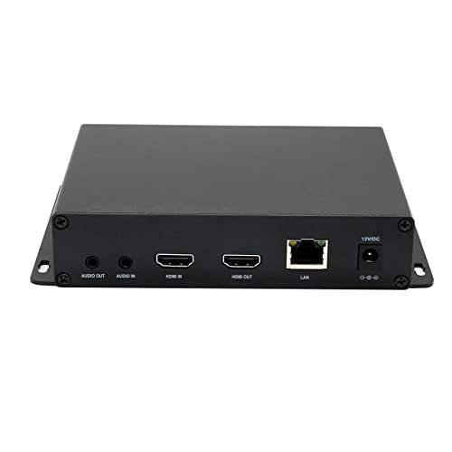 H265&H264/MJPEG HDMI Video Encoder HD 1080P@60HZ OLED Screen Video Audio Encoders with Loopout Max 4 Channels Streams Output HTTP/SRT/RTMP/RTMPS/RTSP IPTV Streaming for YouTube Facebook Live