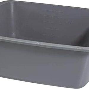 Wash Basins – Rectangular Plastic Hospital Bedside Soaking Tub [1 Pack] Small 7 Quart Graduated Bucket - Portable Washbasin for Washing, Cleaning, Foot Bath, Washing Dishes, Face Cleansing Bowl