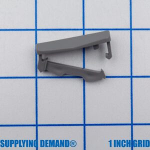 Supplying Demand 5304440996 5304506510 Dishwasher Dishrack Slide Rail Stop End Cap Replacement Grey