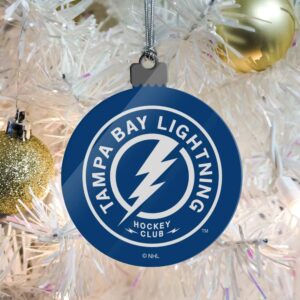 NHL Tampa Bay Lightning Logo Acrylic Christmas Tree Holiday Ornament