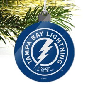 NHL Tampa Bay Lightning Logo Acrylic Christmas Tree Holiday Ornament