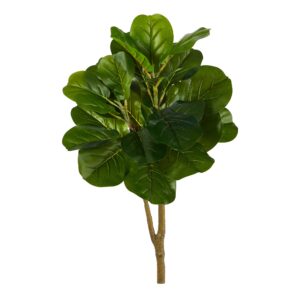 Nearly Natural 2.5ft. Fiddle Leaf Fig Artificial Tree (No Pot)