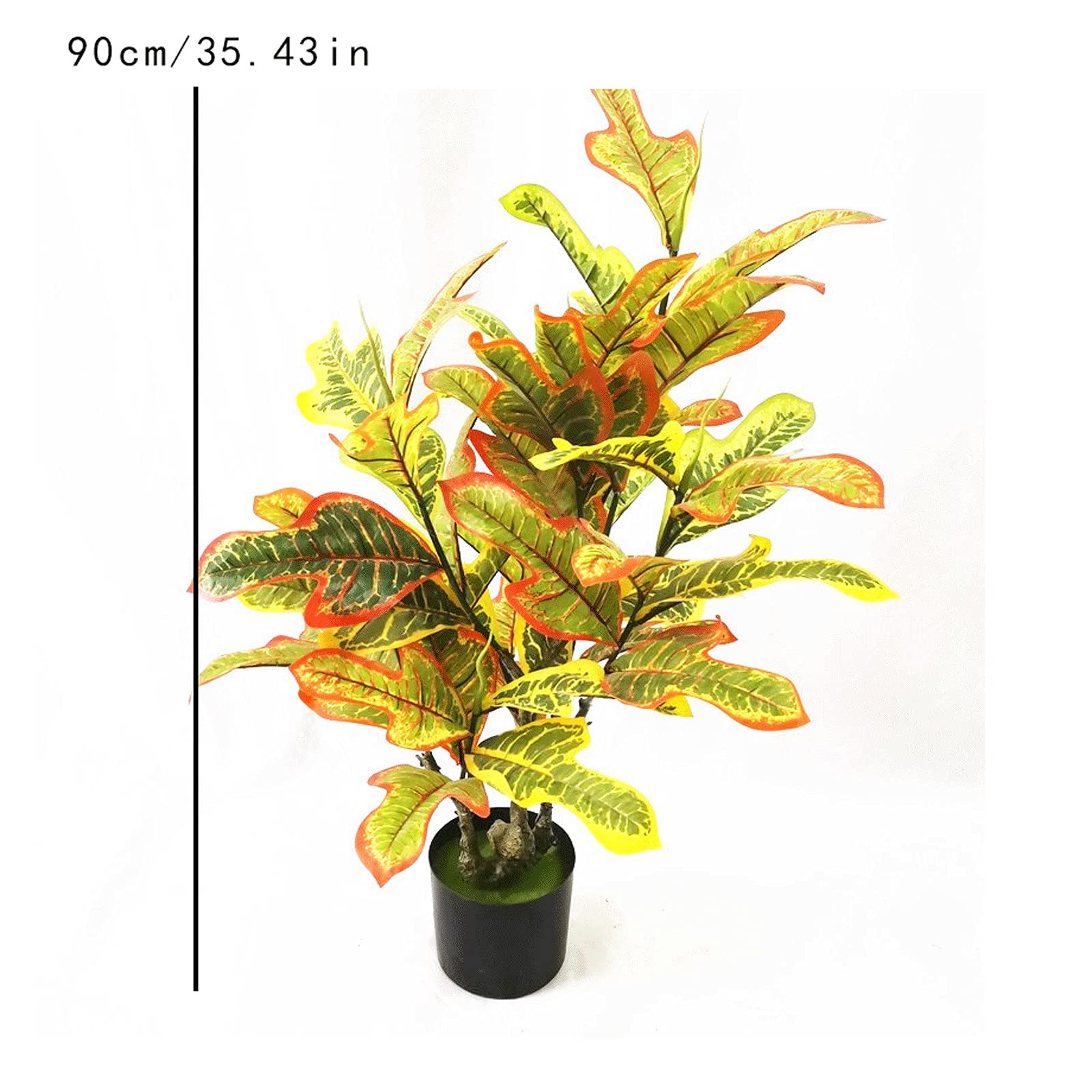 Classic Artificial Potted Plants The Simulation Tree is 35 Inches Tall and is A Beautiful Artificial Bay Leaf Tree,for Home Office Decoration Indoor Faux Plants Artificial Bonsai Tree