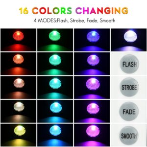 ACHENGE Color Change Landscape Lighting Low Voltage LED Outdoor Spotlights 6W 12V IP66 Waterproof Landscaping Lights Remote Control Garden Pathway Lights RGB Trees Decorations