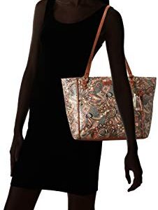 Sakroots womens Metro Tote Bag in Coated Canvas Large Roomy with Zip Closure Sustainable Durable Design Linin, Sienna Spirit Desert, One Size US