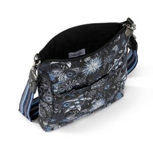 The Sak Lucia Crossbody in Eco Twill, Convertible Purse with Adjustable Strap, Midnight Seascape