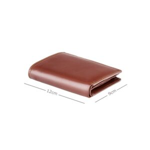 Visconti"MONZA 3" Soft Italian Glazed Quad Fold Wallet (Brown)