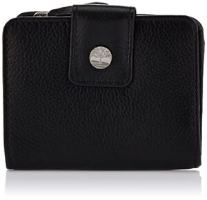 timberland womens leather rfid small indexer wallet billfold, black, one size us