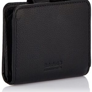 Timberland womens Leather RFID Small Indexer Wallet Billfold, Black, One Size US