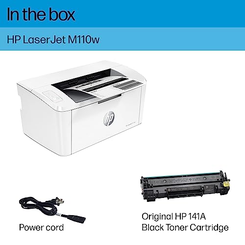 HP LaserJet M110w Wireless Printer, Print, Fast speeds, Easy setup, Mobile printing, Best for small teams