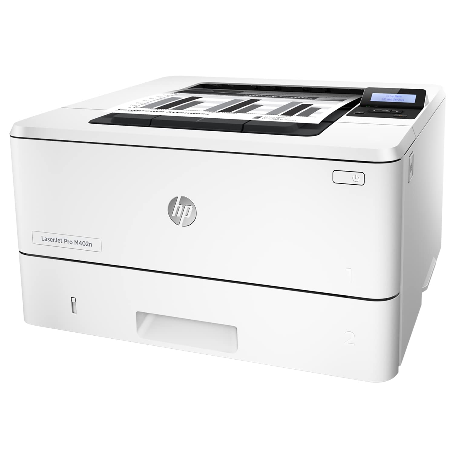 HP Laserjet Pro M402n Wired Monochrome Laser Printer with Ethernet Connectivity, White - Print only - 2-line LCD, 40 ppm, 1200 x 1200 dpi, 8.5 x 14, Manual Duplex Printing,Tillsiy Printer Cable