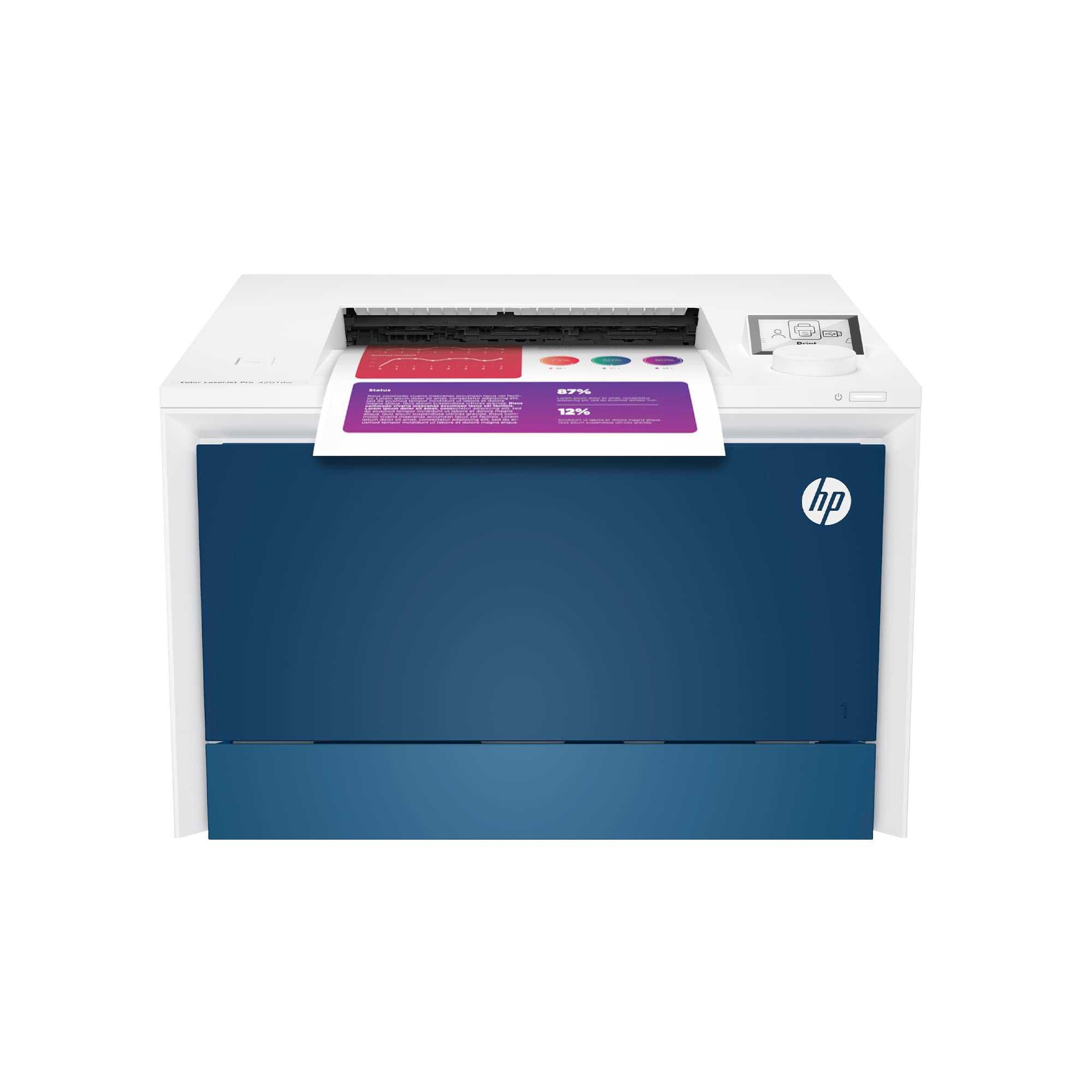 HP Color LaserJet Pro 4201dw Wireless Printer, Print, Fast speeds, Easy setup, Mobile printing, Advanced security, Best-for-small-teams, Instant Ink eligible