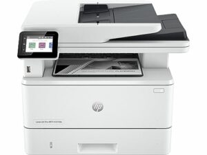 hp manufacturer renewed laserjet pro mfp 4101fdn 42ppm print/copy/scan/fax duplex, white