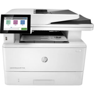 hp laserjet enterprise mfp m430f all-in-one wired monochrome laser printer, white - print scan copy fax - 4.3" lcd, 40 ppm, auto duplex printing, 50-sheet adf, ethernet (renewed)