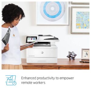 HP Laserjet Enterprise MFP M430f All-in-One Wired Monochrome Laser Printer, White - Print Scan Copy Fax - 4.3" LCD, 40 ppm, Auto Duplex Printing, 50-Sheet ADF, Ethernet (Renewed)