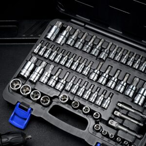 EPAuto Torx Bit Socket and External Torx Socket Set 63-Piece Set