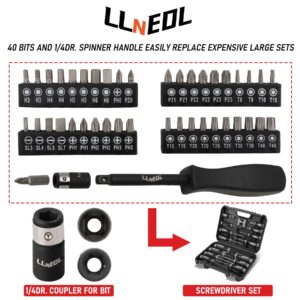 LLNEDL 3/8" Drive Impact Socket Set 95Pcs, Spark Plug Socket (5/8", 13/16"), 6 Point Metric & SAE from 5/16"- 3/4", 8-22mm, CR-V Deep & Shallow Kit with Quick Release Ratchet (72-Tooth) for Home & DIY