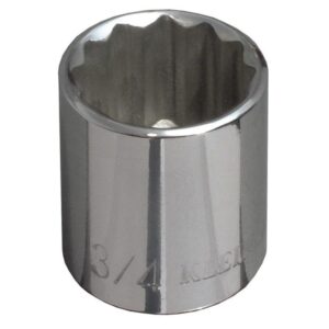 klein tools 65706 3/4-inch standard 12-point socket, 3/8-inch drive