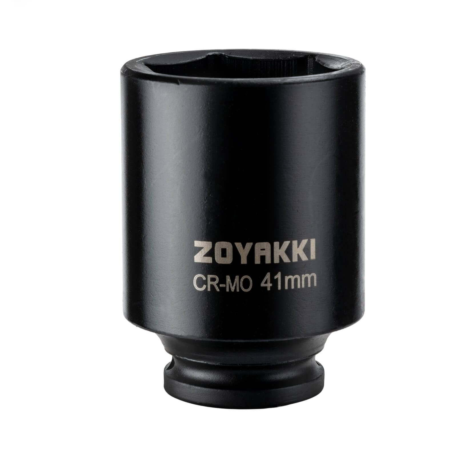 ZOYAKKI 1/2" Drive x 41 mm Deep 6 PT Impact Socket, CR-MO, 1/2-inch Drive 6 Point Axle Nut Socket for Easy Removal of Axle Shaft Nuts (41MM)