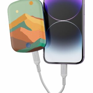 Casely Power Pod | MagSafe Compatible Battery Pack | Endless Peaks | Colorblock Mountain Power Pod (5,000 mAh)