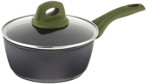 Bialetti Simply Italian Nonstick Covered Sauce Pan, 1.9 quart, Multicolored