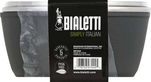 Bialetti Simply Italian Nonstick Covered Sauce Pan, 1.9 quart, Multicolored