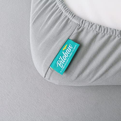 Bassinet Sheets Compatible with AMKE 3 in 1 Bassinet(35" X 20"), AirClub, Newton and Bellababy Bassinet Bedside Sleeper, 100% Cotton, 2 Pack, Ultra Soft Bassinet Sheet, Gray