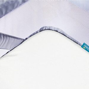 100% Cotton Bassinet Sheets Fit for AirClub Bassinet Bedside Sleeper and Newton Baby Bassinet & Bedside Sleeper, 2 Pack, Breathable and Soft Fitted Sheet for Baby, White