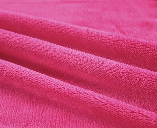 Cozy Fleece Microplush Warm Crib Sheets for Girls (Set of 2), Super Soft and Cozy Fitted Crib Sheets for Standard Crib Mattress, Baby Crib Sheets for Winter, Pink/White with Moon & Stars, 28in x 52in